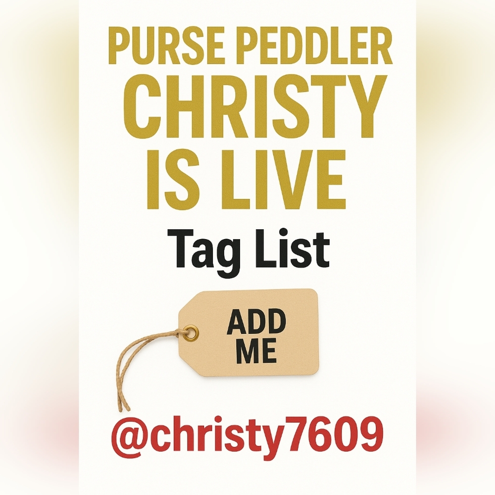 LIKE THIS LISTING TO BE TAGGED WHEN IM LIVE!!